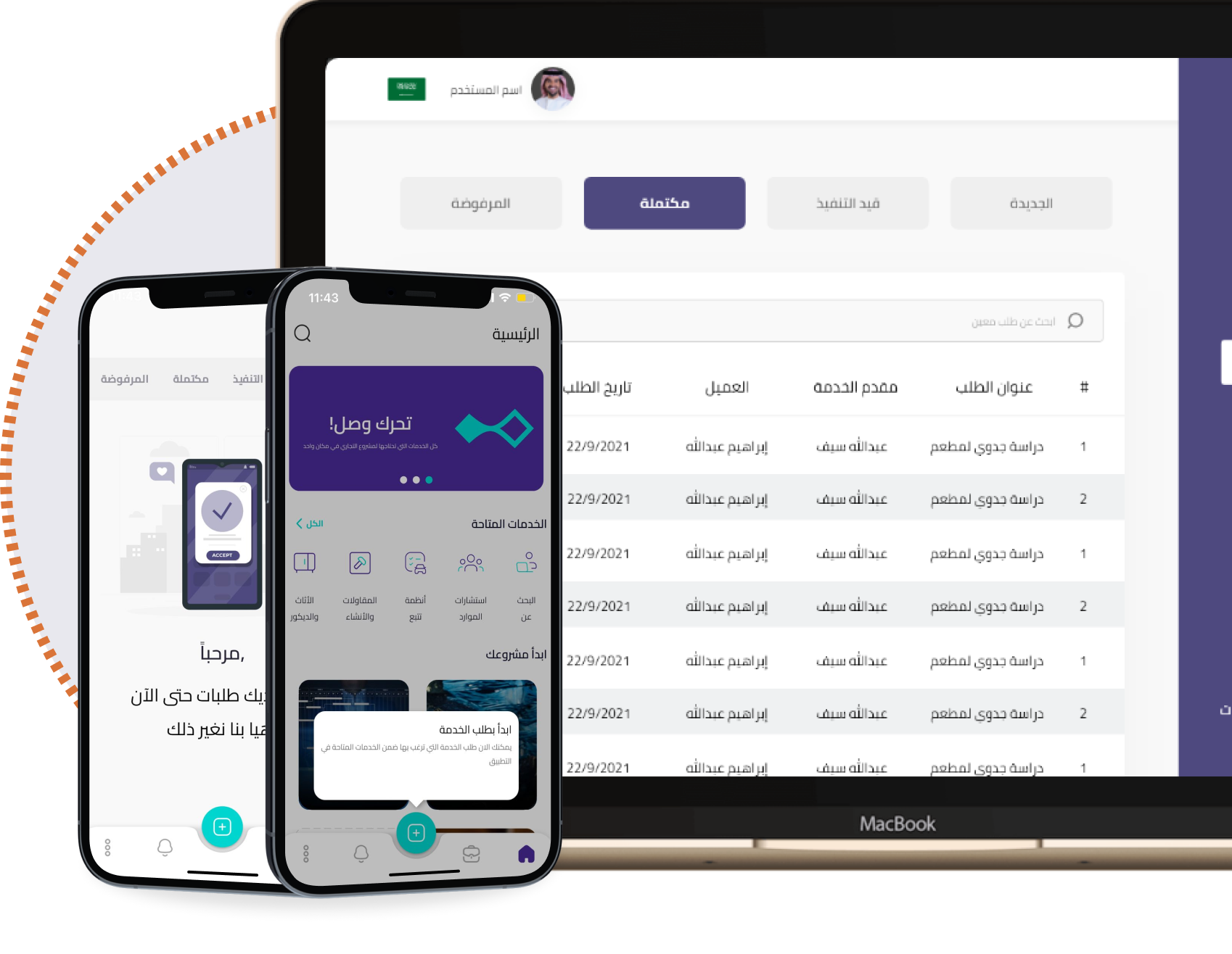 Tahrak service provider network platform
